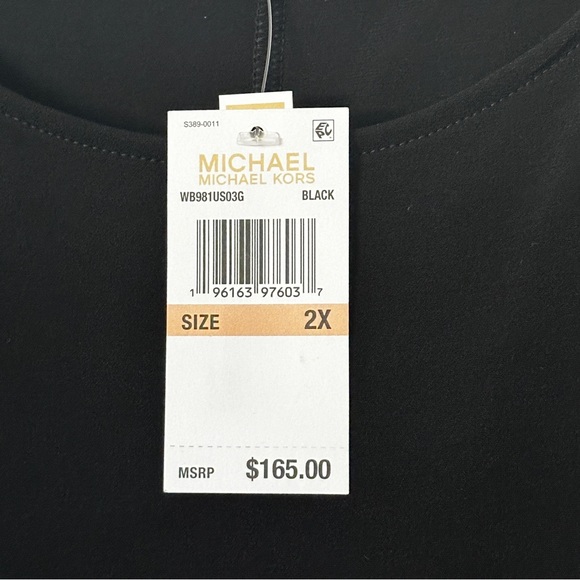 NWT Michael Kors Studded Matte Jersey Dress, Women’s Plus Size 2X - Picture 11 of 16